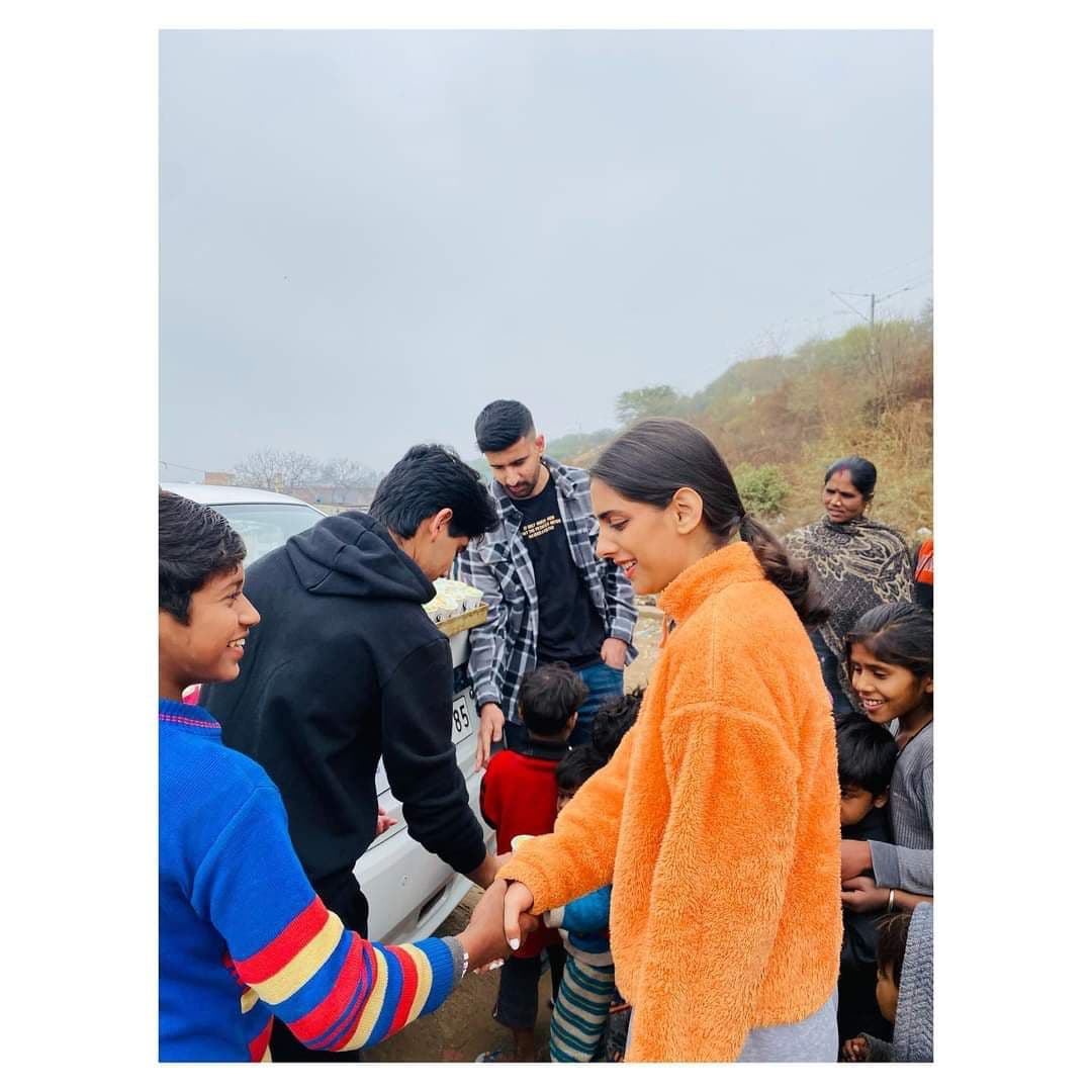 A COVID relief distribution drive
