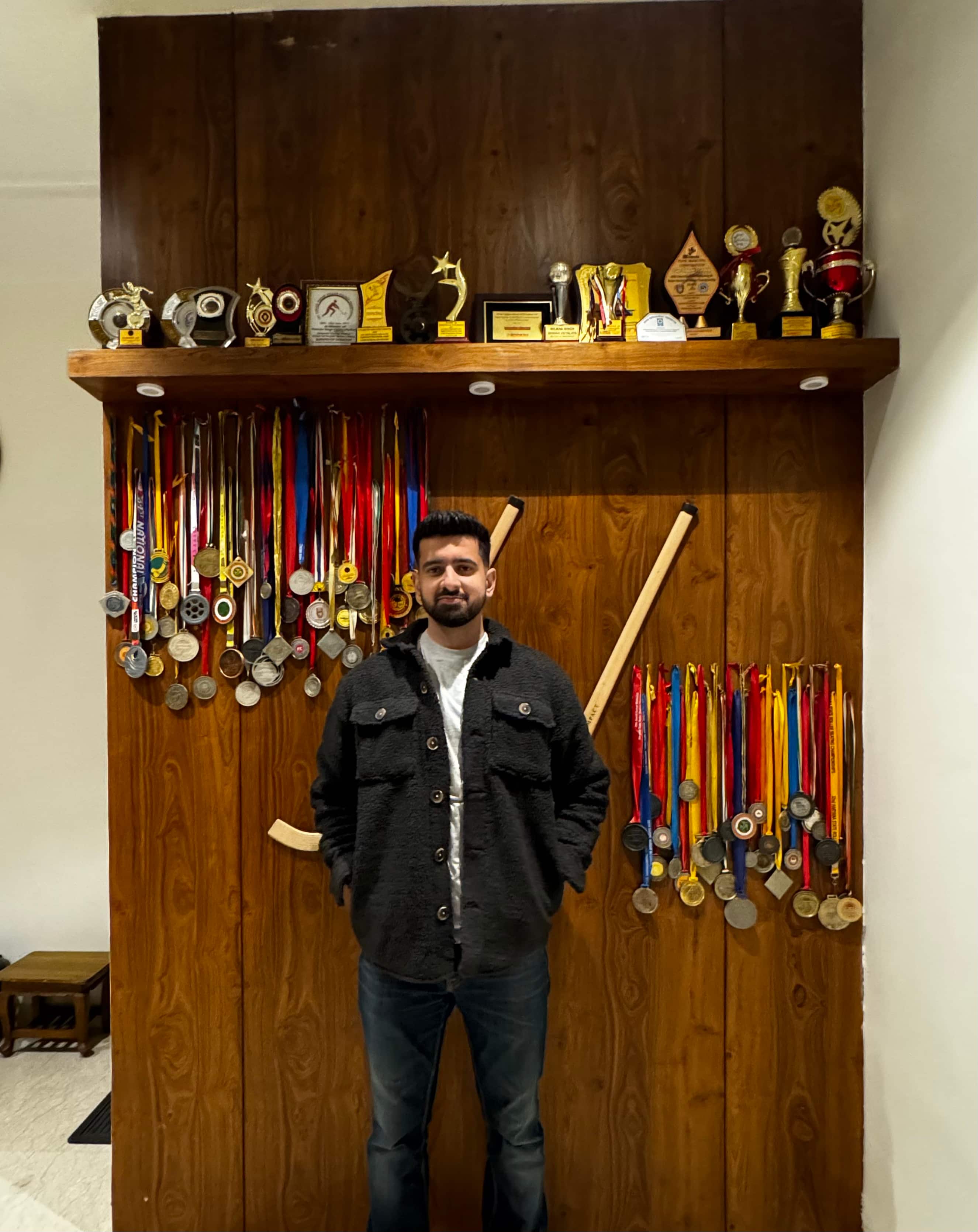 The medal wall at home