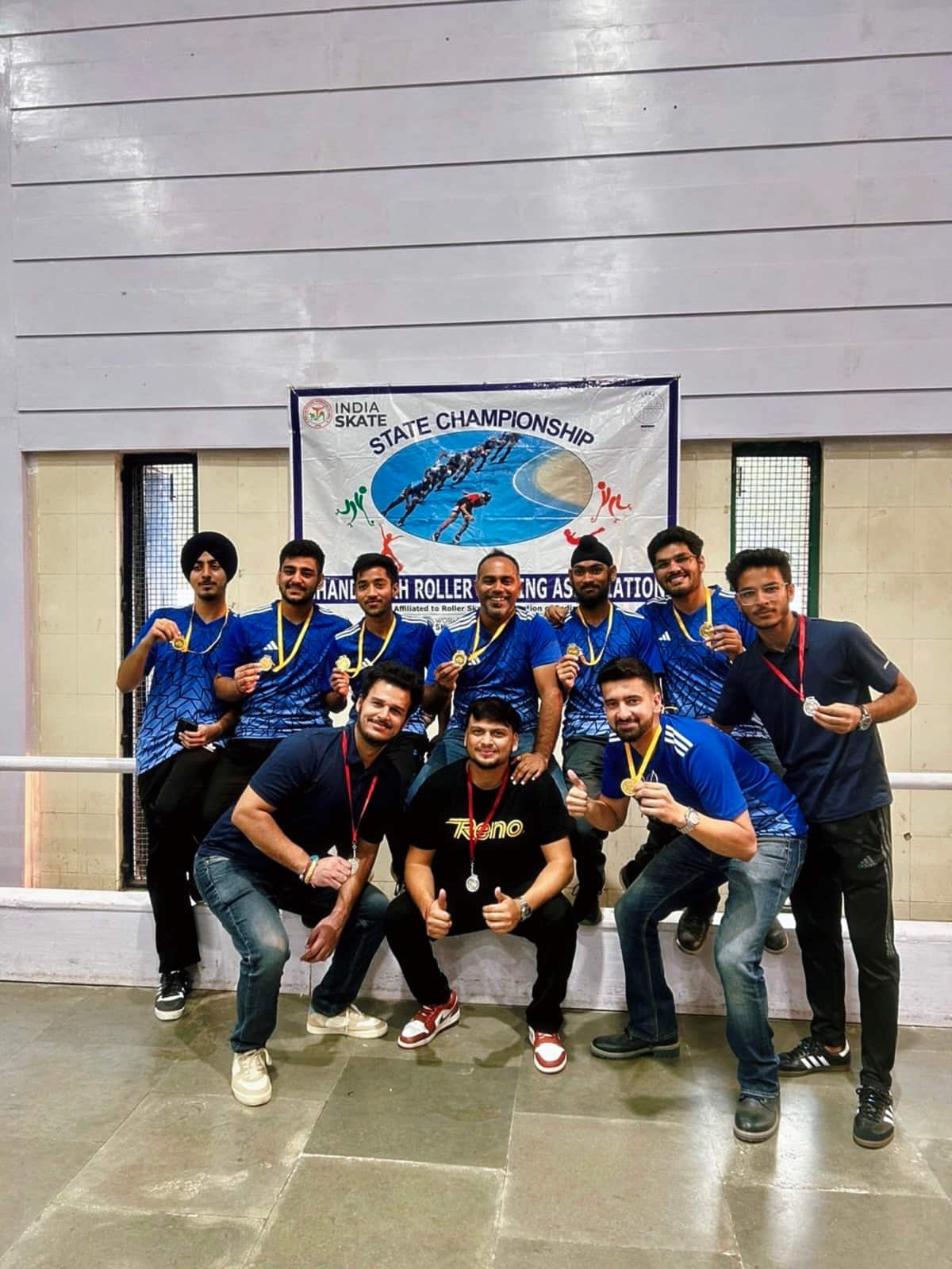 The Chandigarh squad after the State Championship win